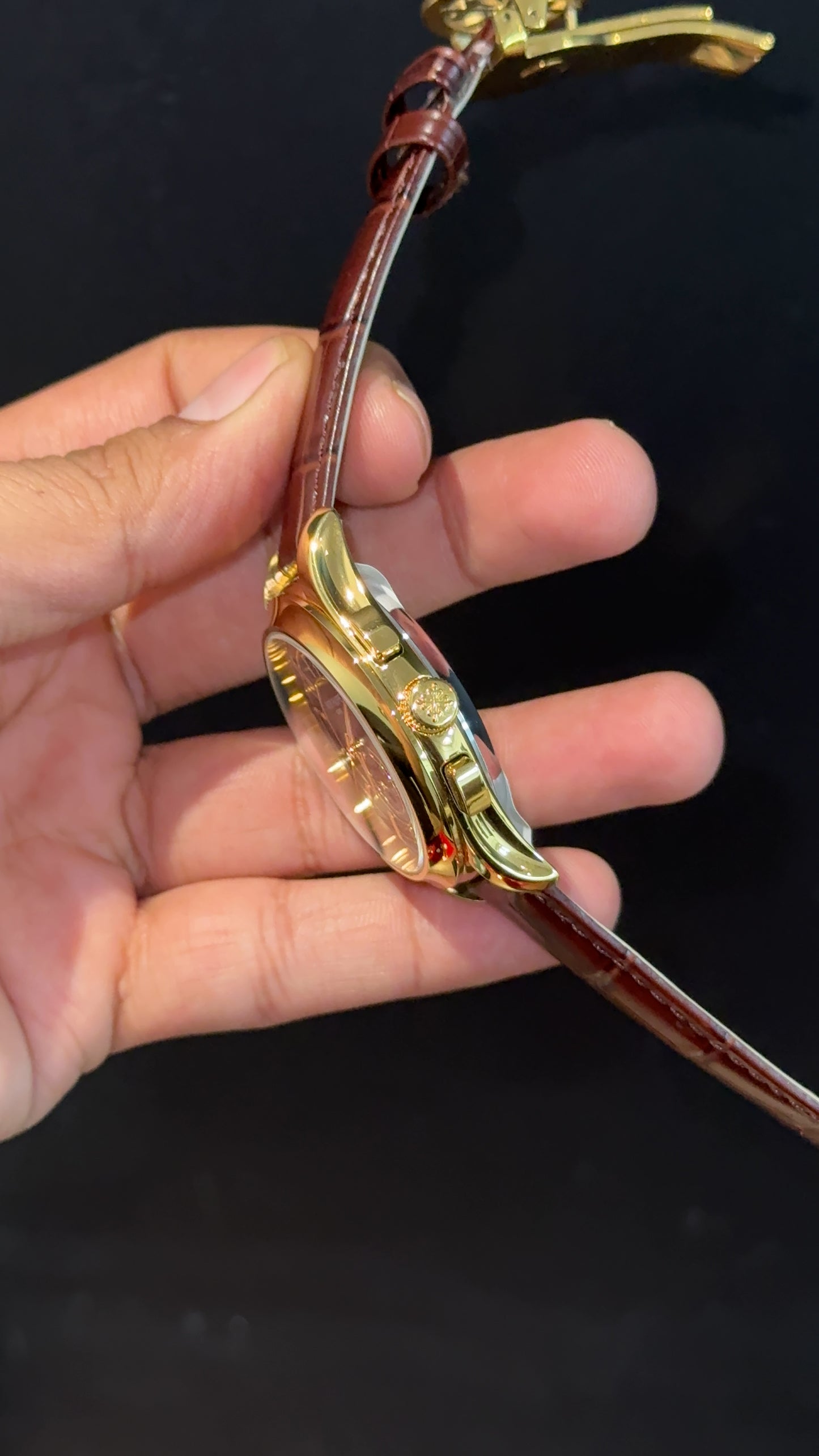 Pp Auto | Annual Calendar Edition | Gold | Brown Strap | Brown Dial - twentyfour