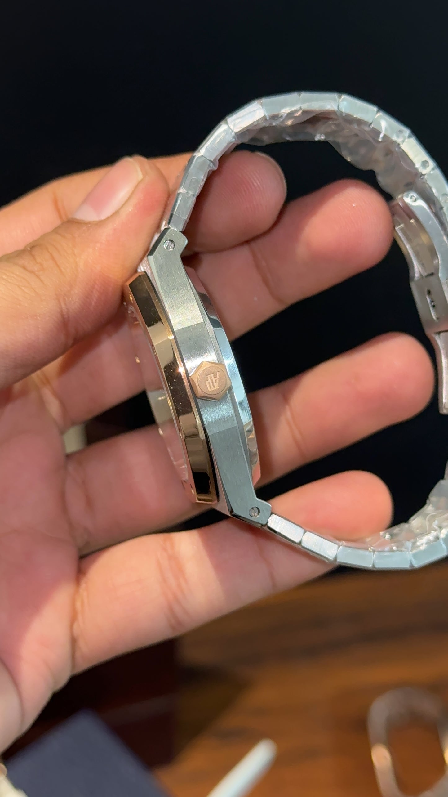 AP Skeleton | Auto | Rose Two Tone | Black Dial