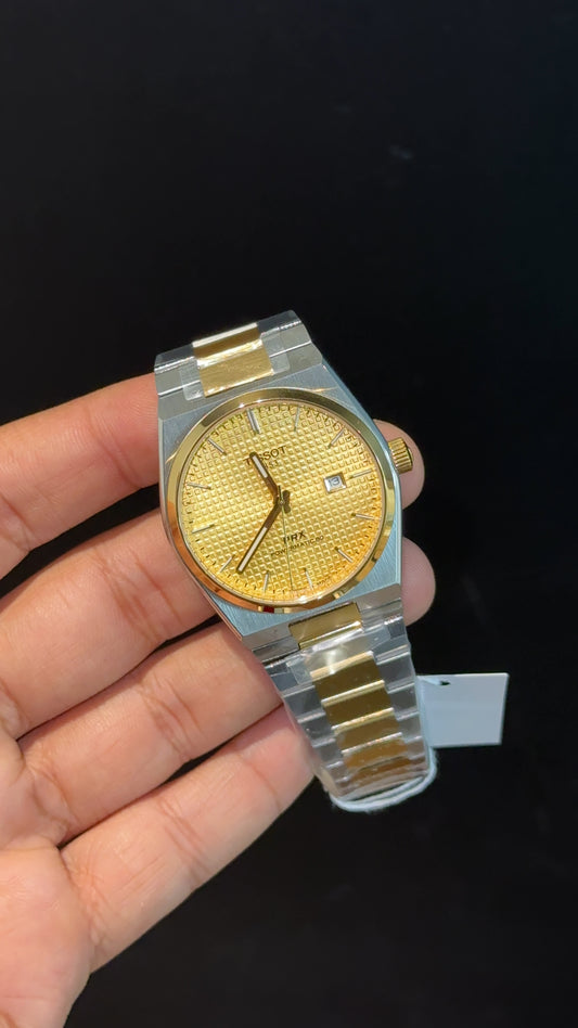Tissot Prx | Quartz | Gold Two Tone | Gold Texture Dial - twentyfour