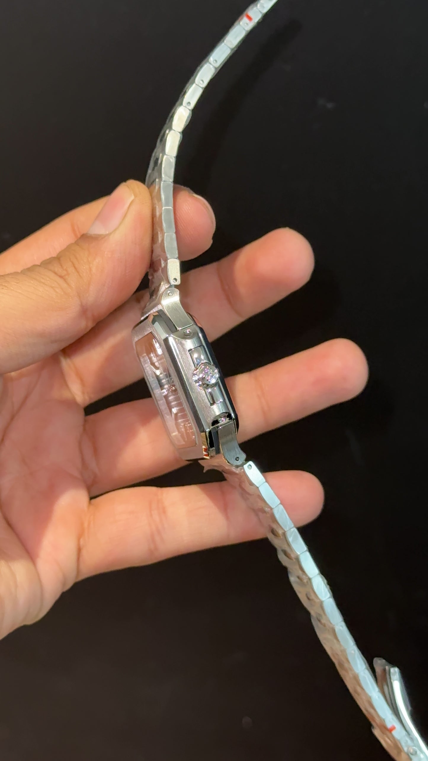 Pp Auto | Cubitus | Silver Chain | Brown Dial - twentyfour