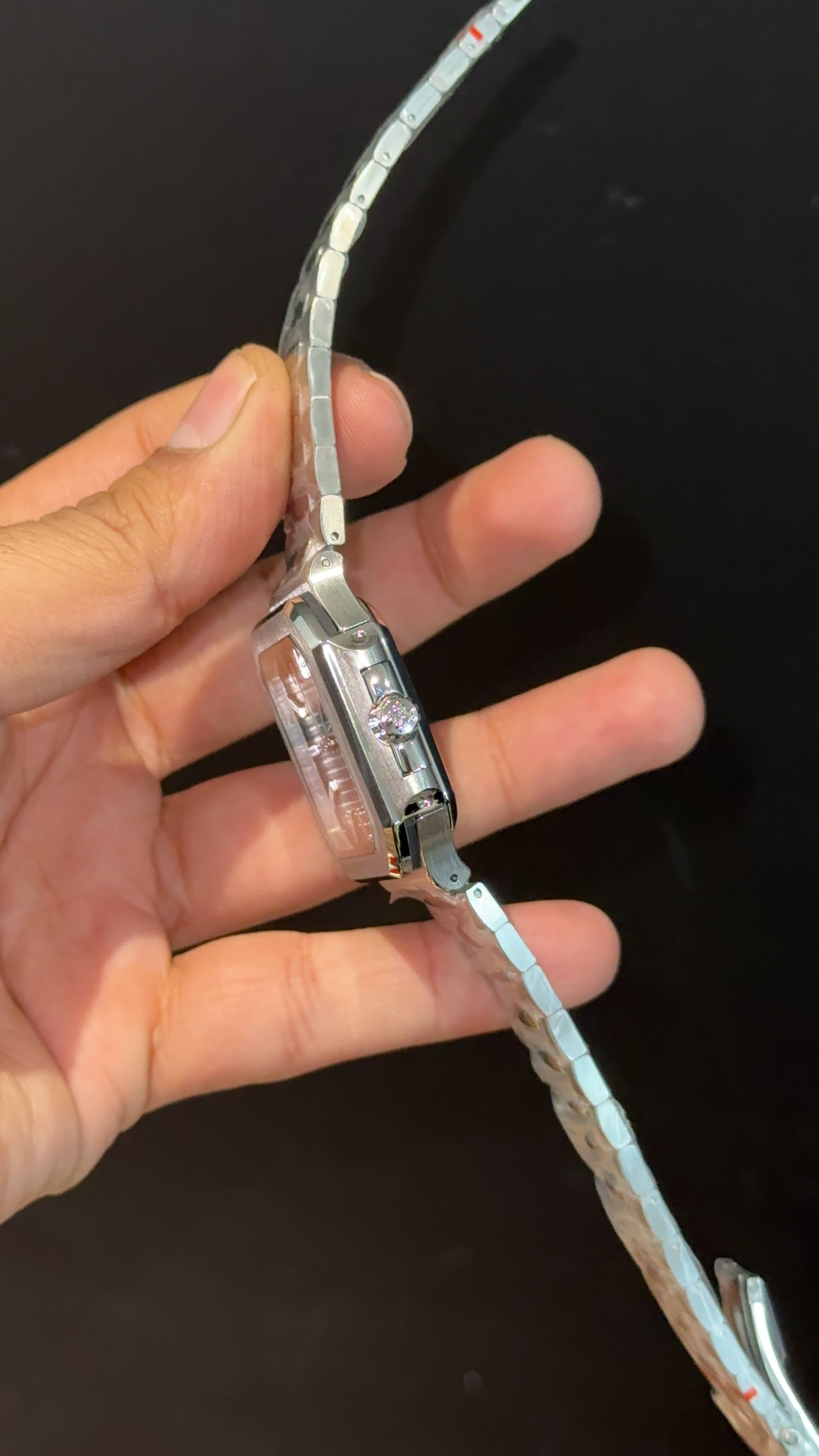 Pp Auto | Cubitus | Silver Chain | Brown Dial - twentyfour