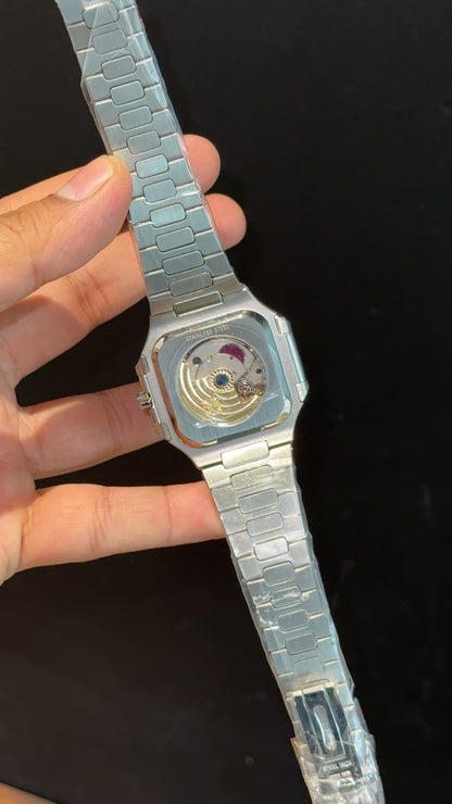 Pp Auto | Cubitus | Silver Chain | White Dial - twentyfour