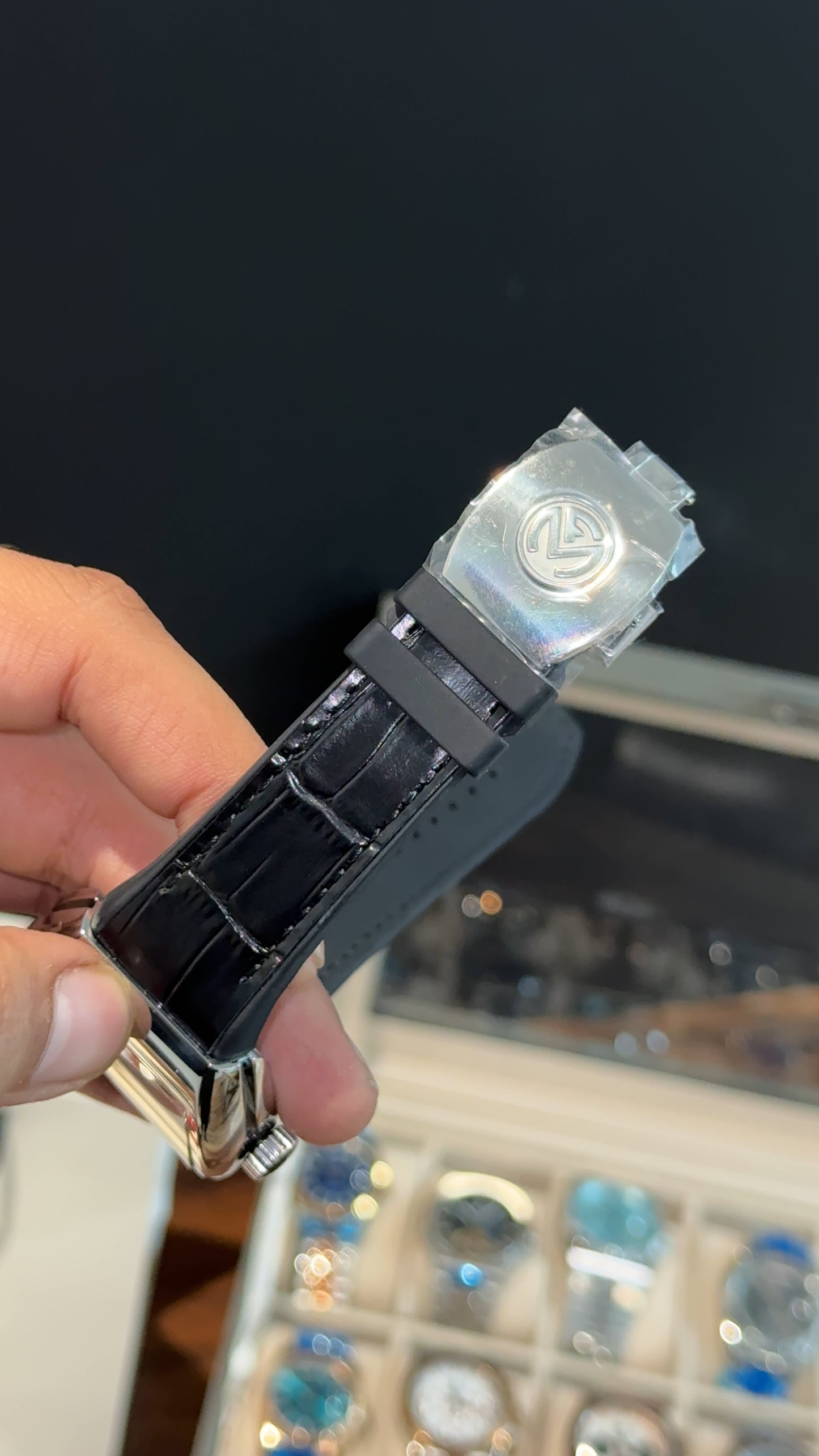 Premium Franck Muller | Vanguard Edition | Silver Case | Black Strap | Black Dial