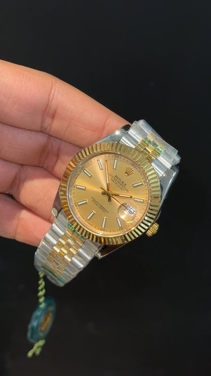 Datejust | Gold Two Tone | Gold Dial