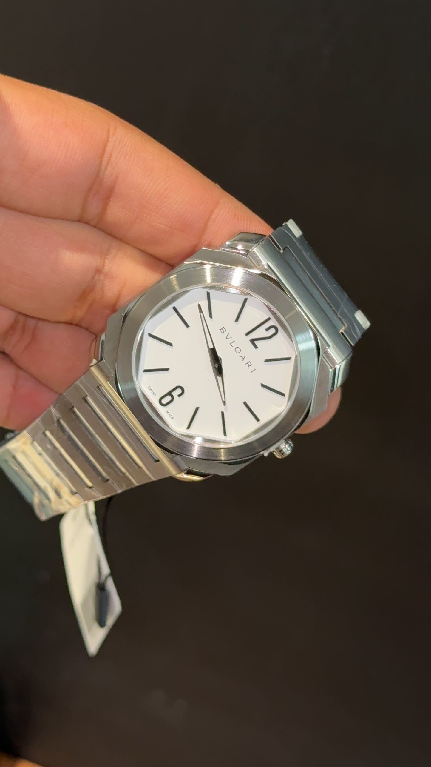 Bvlgari | Silver Chain | White Dial