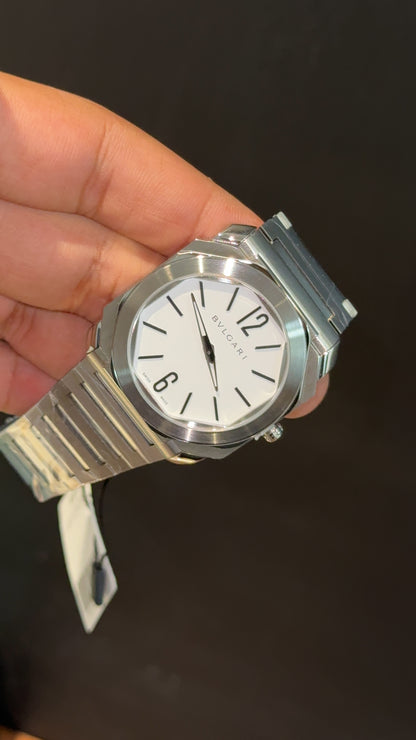 Bvlgari | Silver Chain | White Dial