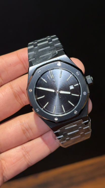 AP Auto | Black Chain  | Black Plain Dial