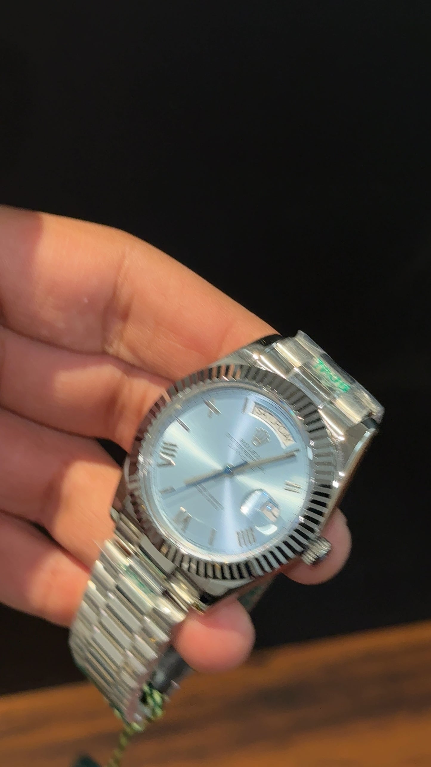 DayDate | Silver Chain | Tiffany Dial