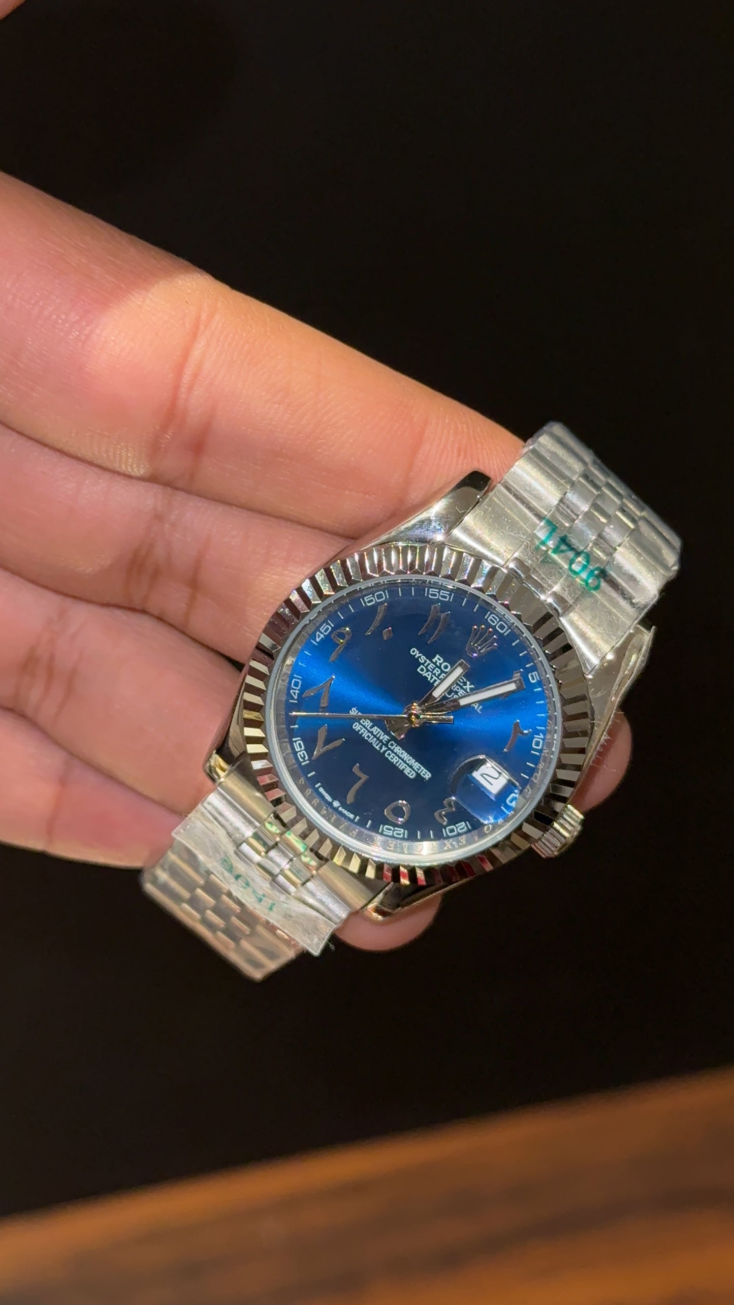 Datejust | 36mm | Silver Chain | Blue Arabic Dial - twentyfour