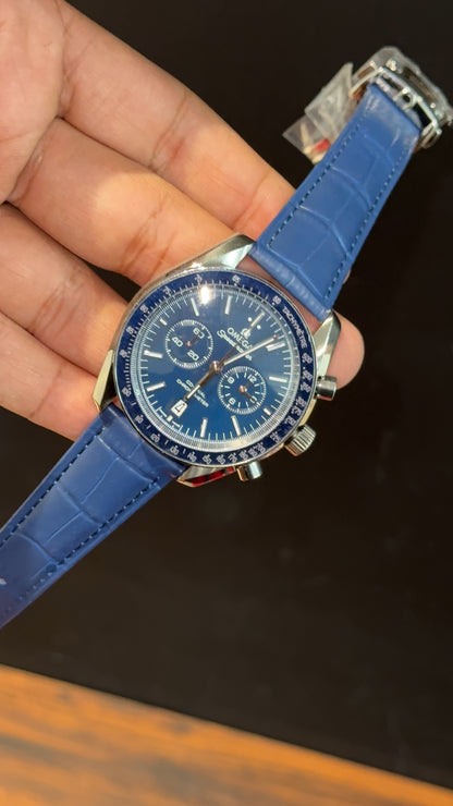 Omega Speedmaster | Chrono | Blue Strap | Blue Dial - twentyfour