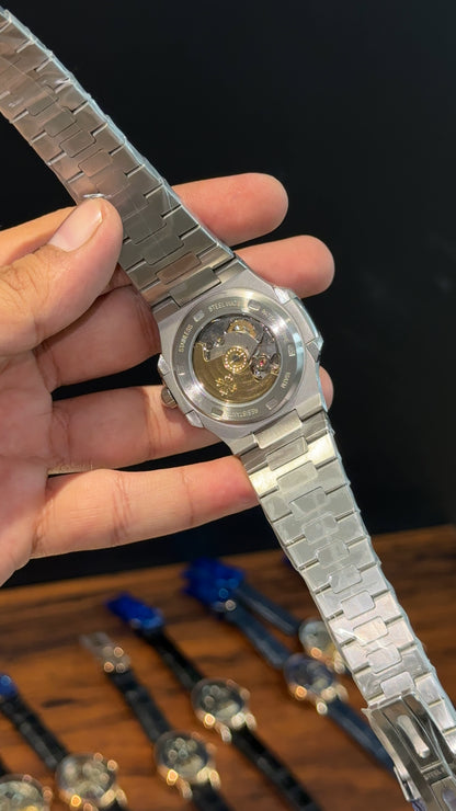 PP Auto | Silver Chain | White Dial