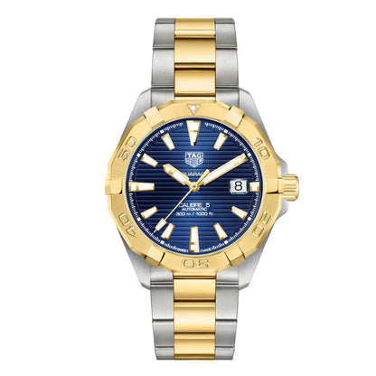 Tag Heuer Aquaracer Men’s Automatic Swiss Made Two-tone Stainless Steel Blue Dial 41mm Watch WBD2120.BB0930 - twentyfour
