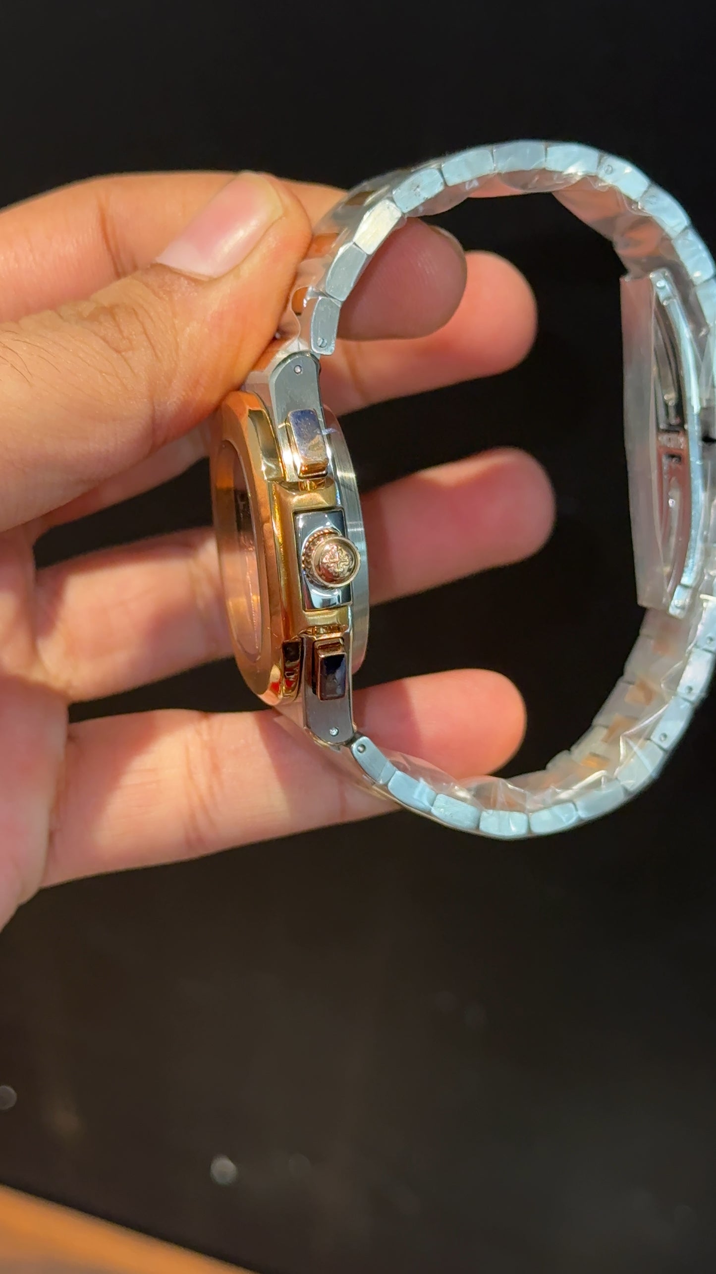 PP Auto | Rose Two Tone | Dual Time Edition | Blue Dial