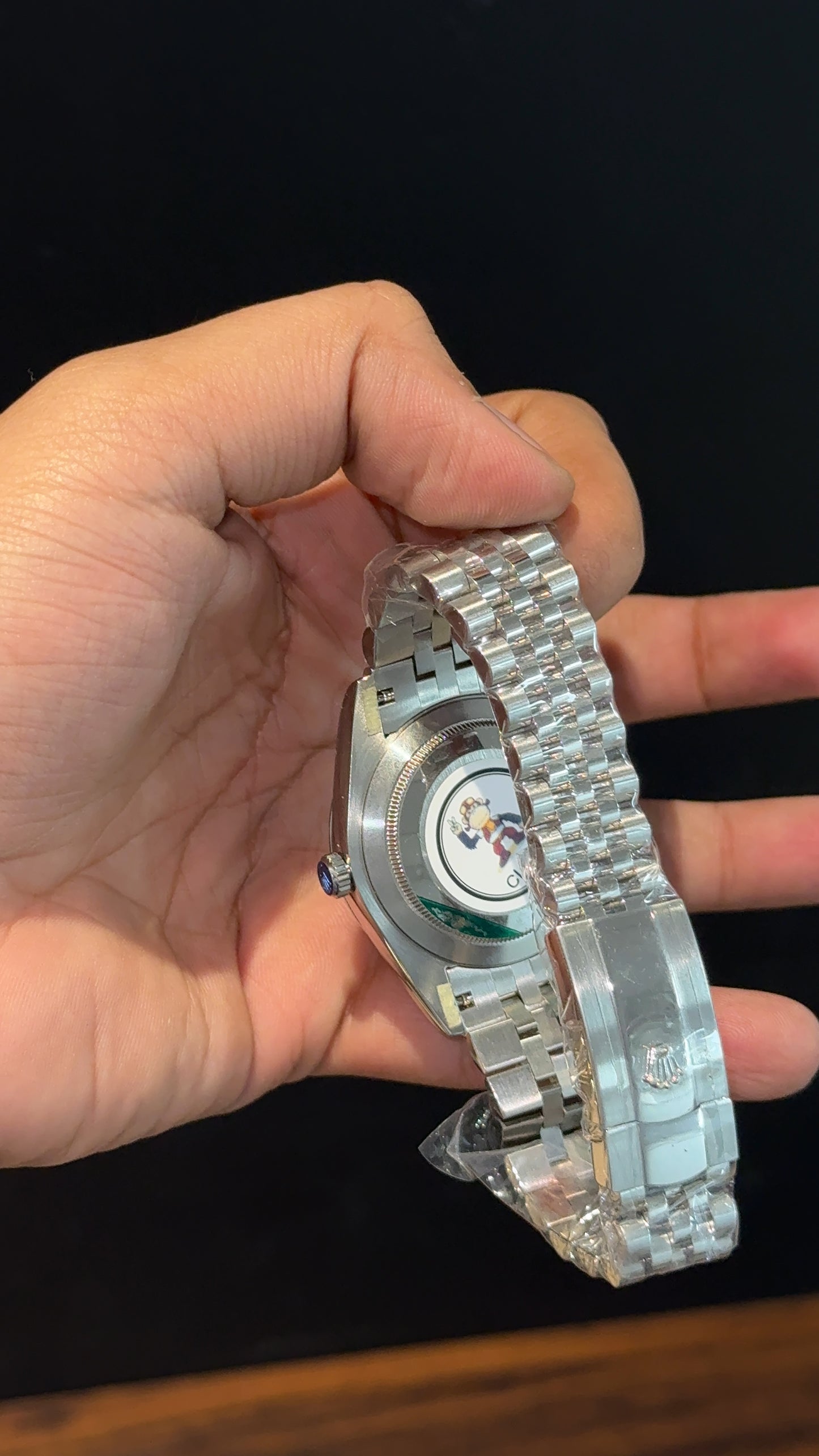 Premium Datejust | Silver Chain | Green Dial