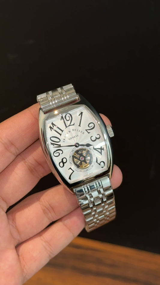 Franck muller | Silver Chain | White Pendulum Dial