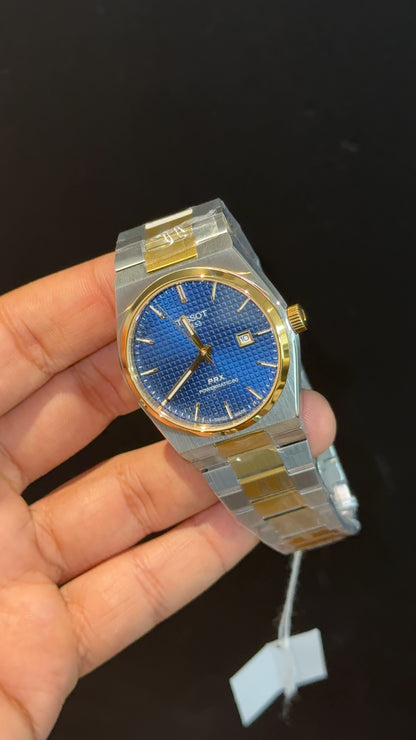 Tissot Prx | Quartz | Gold Two Tone | Blue Texture Dial - twentyfour