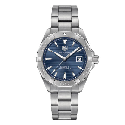 Tag Heuer Aquaracer Men’s Automatic Swiss Made Silver Stainless Steel Blue Dial 43mm WAY2012.BA0927 - twentyfour