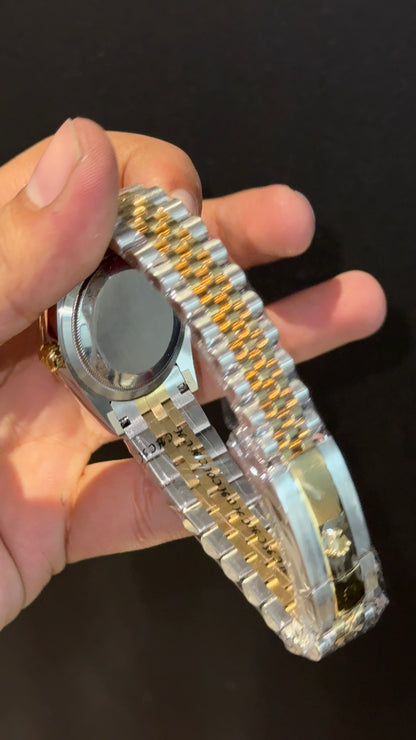 Premium DateJust | 36mm | Gold Two Tone | White Index Dial