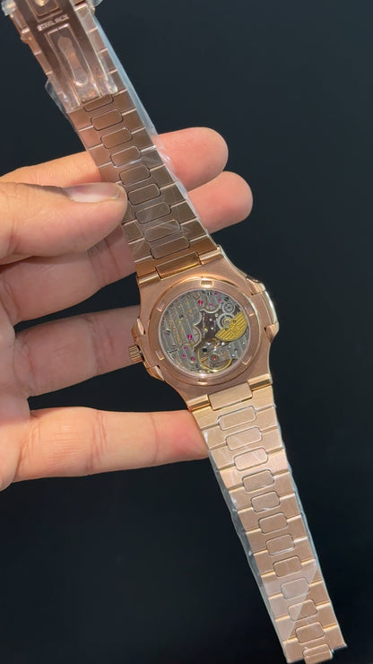 Pp Auto | Rose Chain | Power Reserve | Chrono | Brown Dial