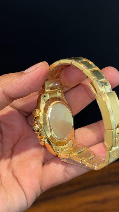 Executive Daytona | Gold Chain | Chrono | Green Dial