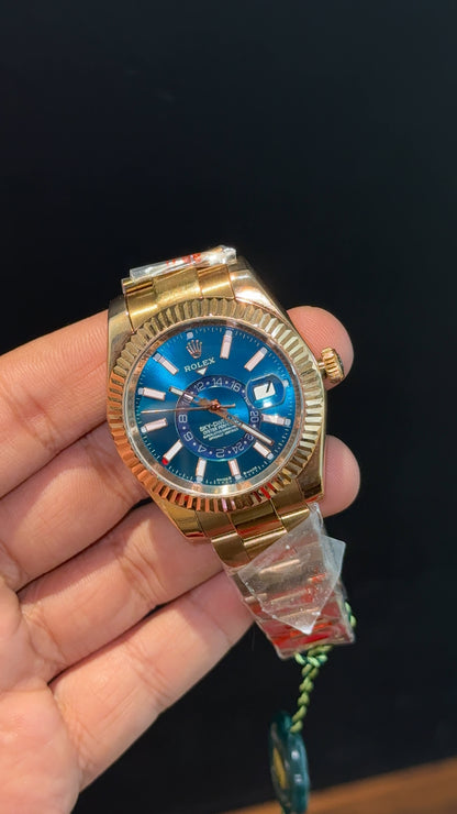 Sky Dweller | Silver Jubilee Chain | Torquiose Dial - twentyfour