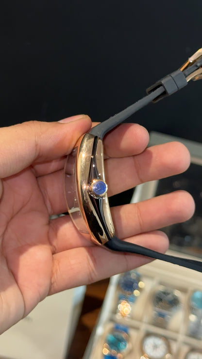 Premium Franck Muller | Vanguard Edition | Rose Case | Black Strap | White Dial