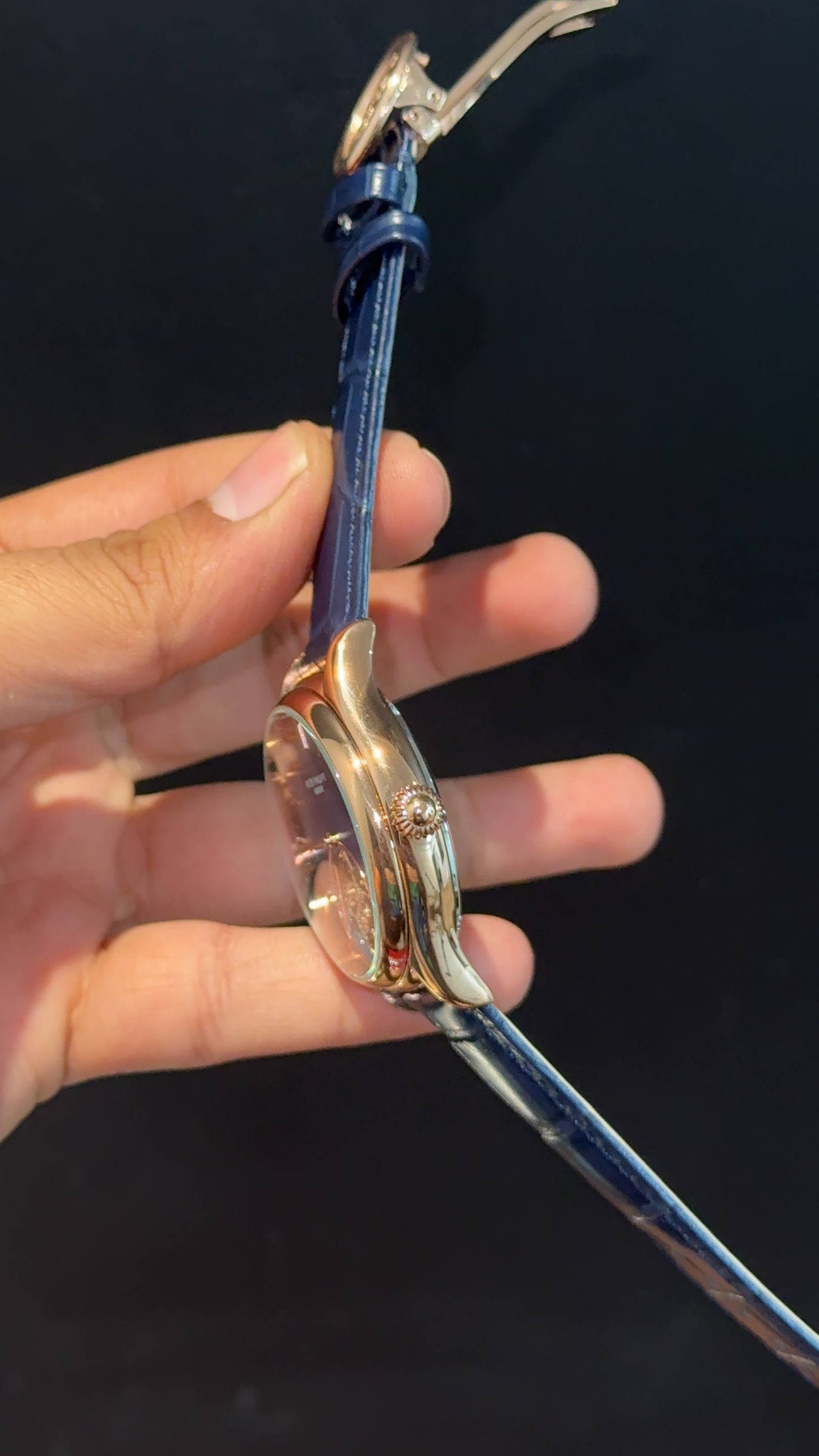 Pp Auto | Pendulum | Rose | Blue Strap | Shaddy Blue Dial