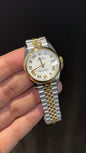 Premium DateJust | Plain Bezel | 30mm | Women | Gold Two Tone | White Index Dial