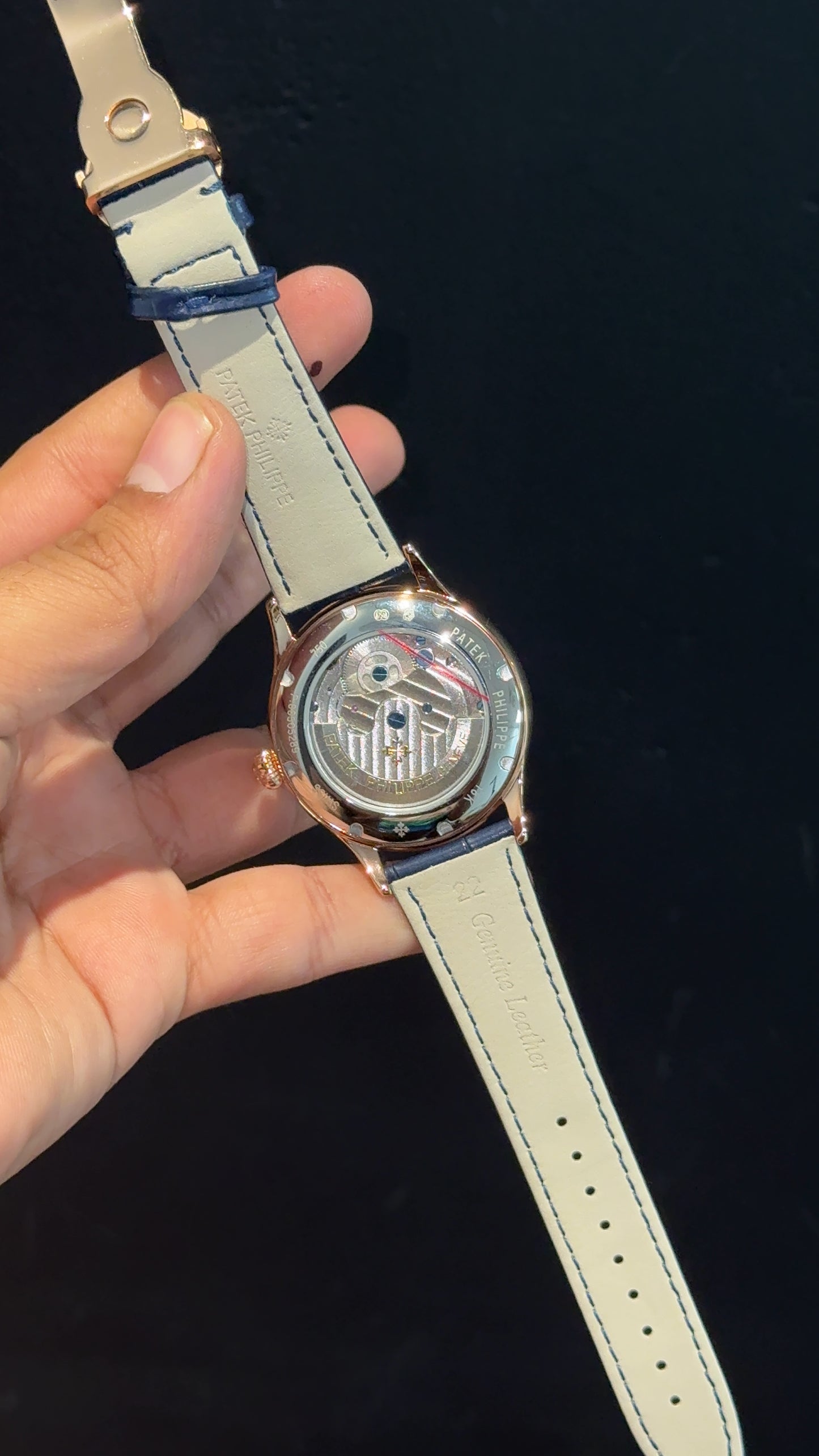 Pp Auto | Pendulum | Rose | Blue Strap | Shaddy Blue Dial