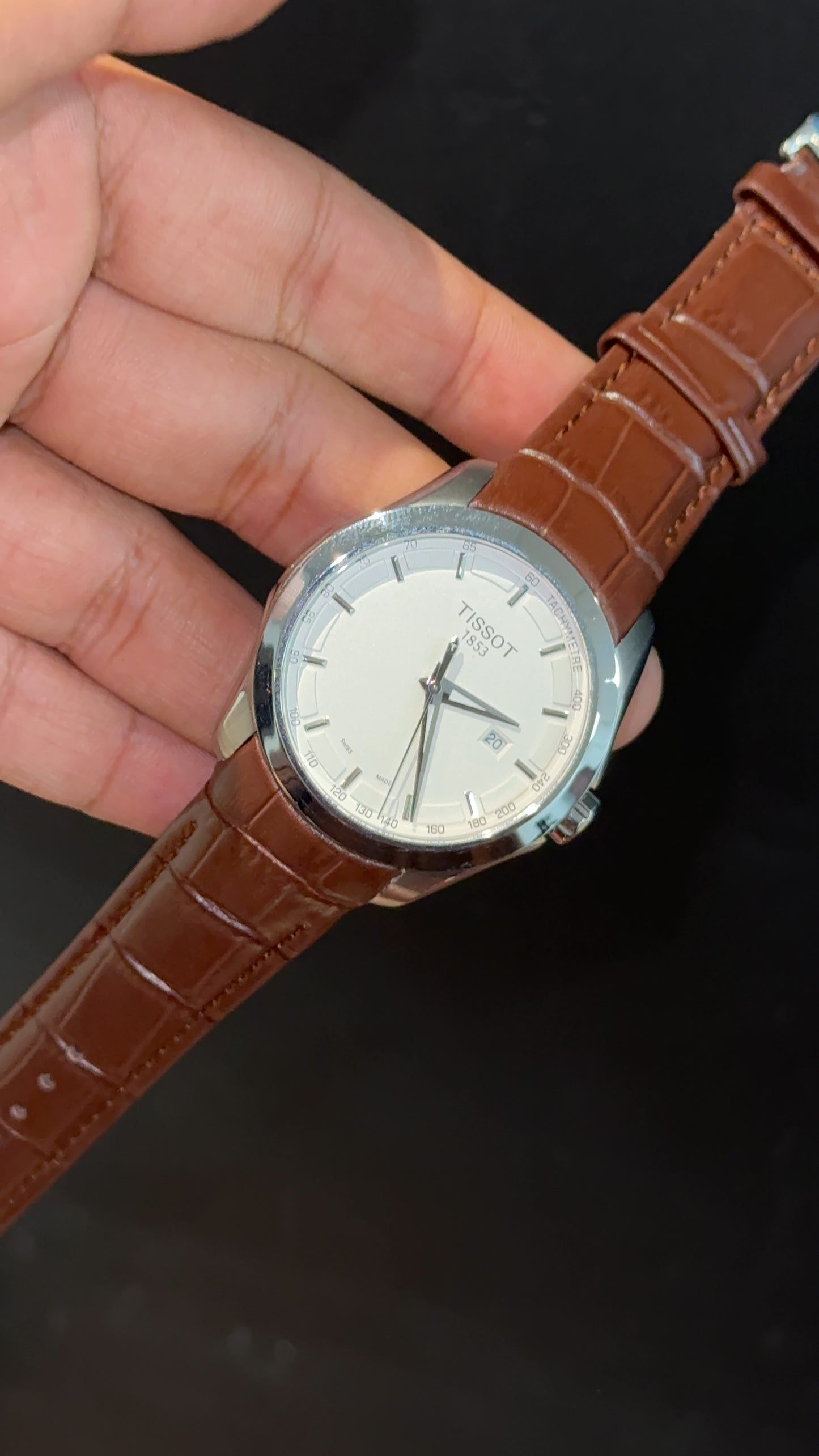Tissot 1853 | Silver Case | Brown Leather Strap | White Classic Dial - twentyfour