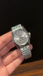 Datejust | 36mm | Silver Chain | Grey Arabic Dial