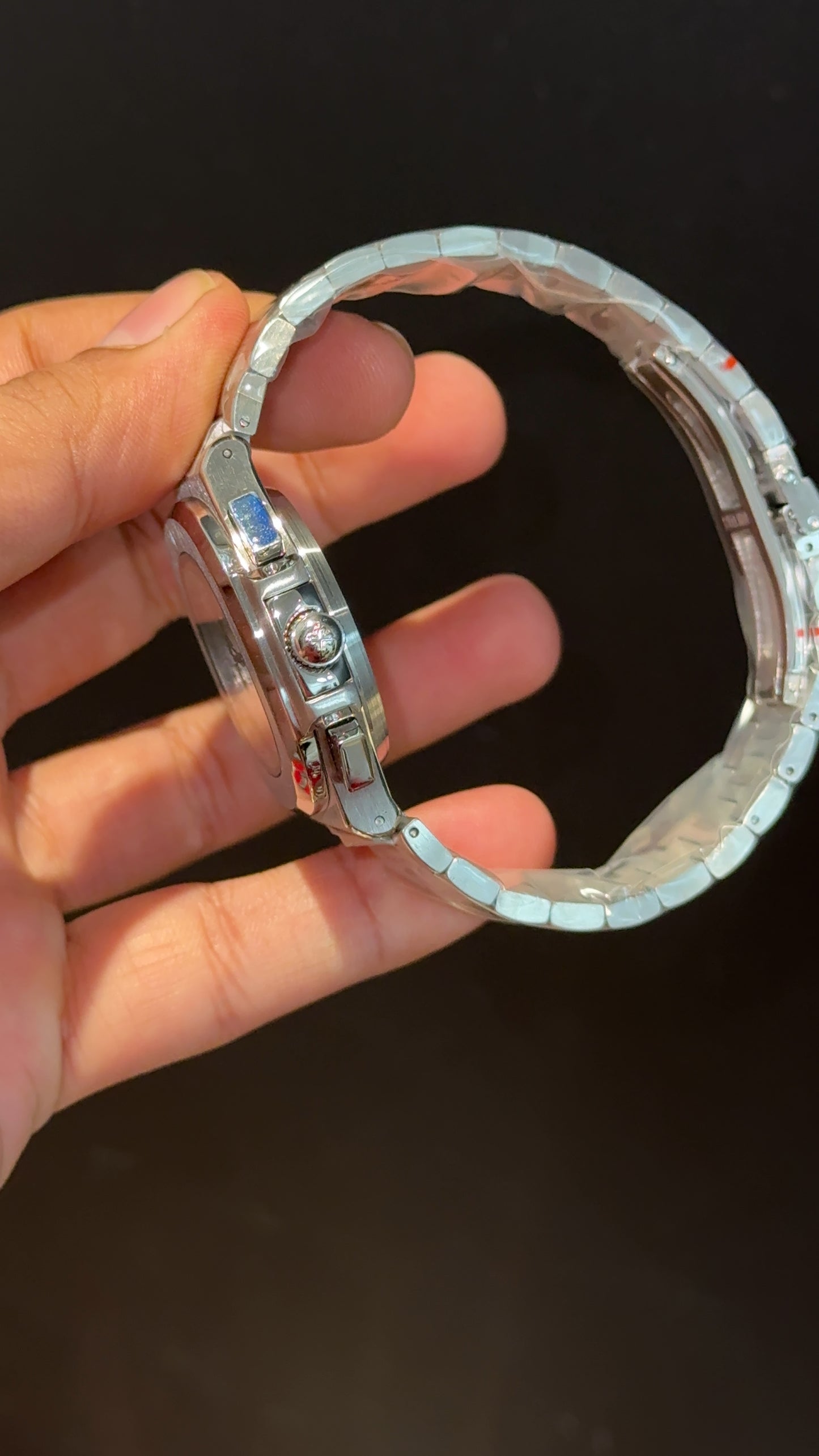 PP Auto | Silver Chain | Dual Time Edition | White Dial
