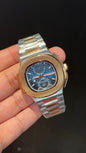 PP Auto | Rose Two Tone | Dual Time Edition | Blue Dial