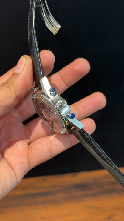 Tag Carrera | Black  Strap | Silver Bezel | White Chrono | Black Dial