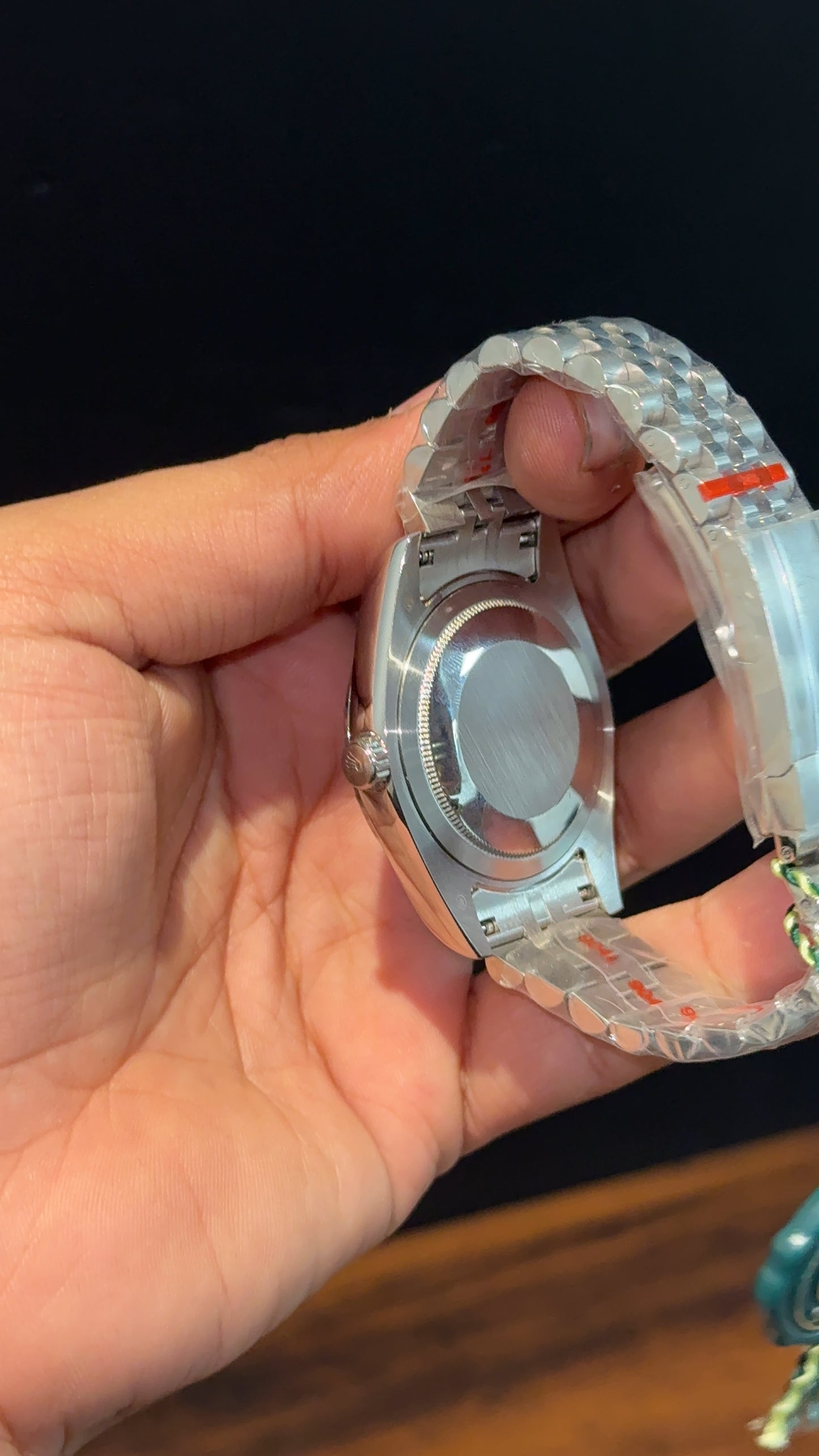 Daydate | Silver Chain | Black Dial