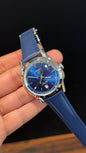 Tag Carrera | Blue Leather Strap | Twin Time | Blue Dial