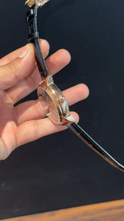 Pp Auto | Pendulum | Rose | Black Strap | Rose Black Dial