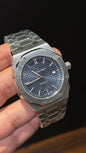 AP Auto | Silver Chain  | Blue Dial
