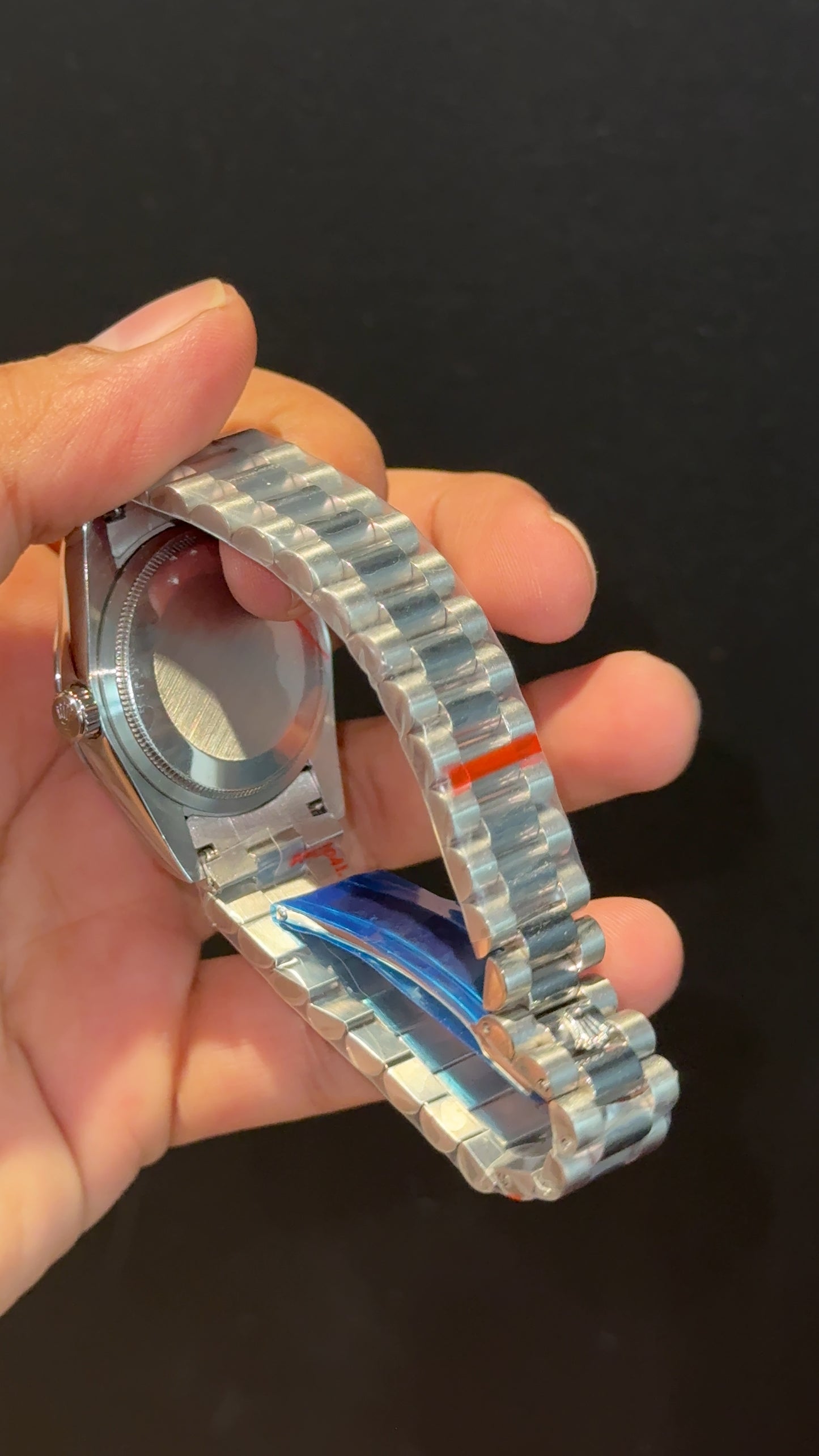 Datejust | 36mm | Silver President Chain | Blue Dial