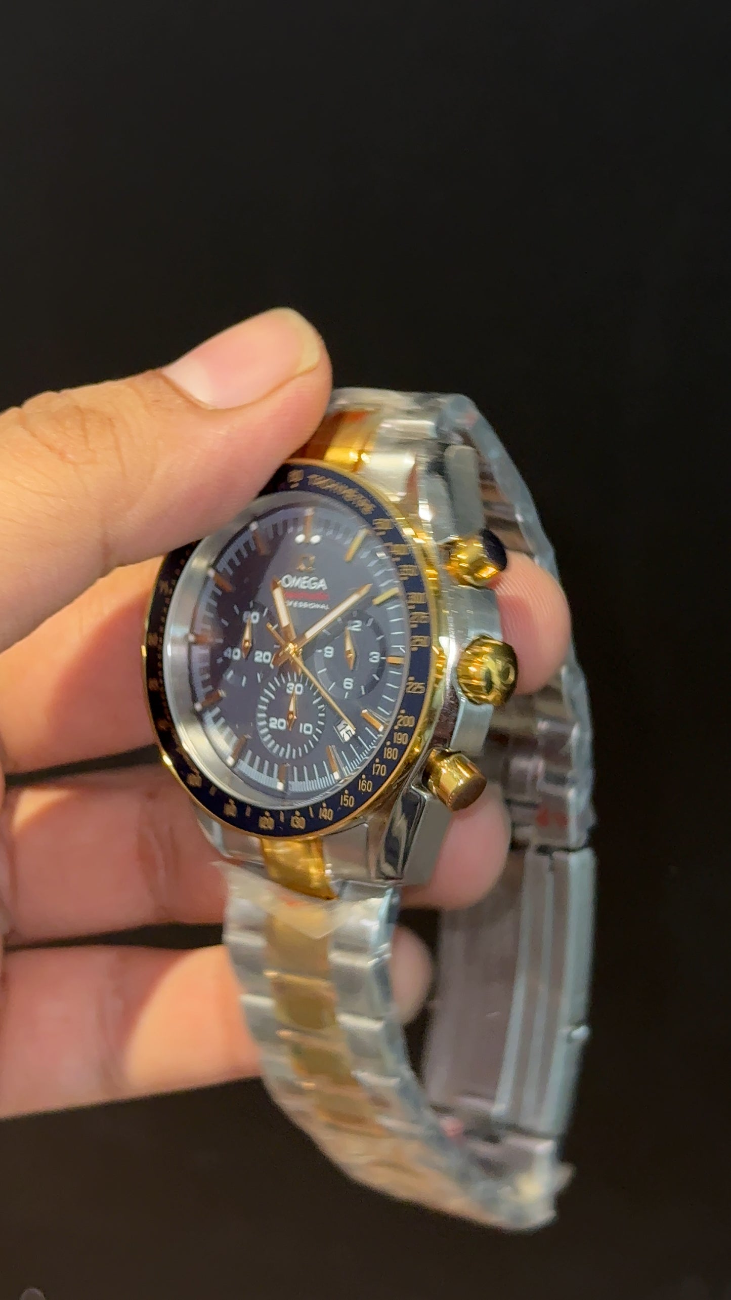 Omega Speedmaster | Gold Two Tone | Chrono | Blue Dial