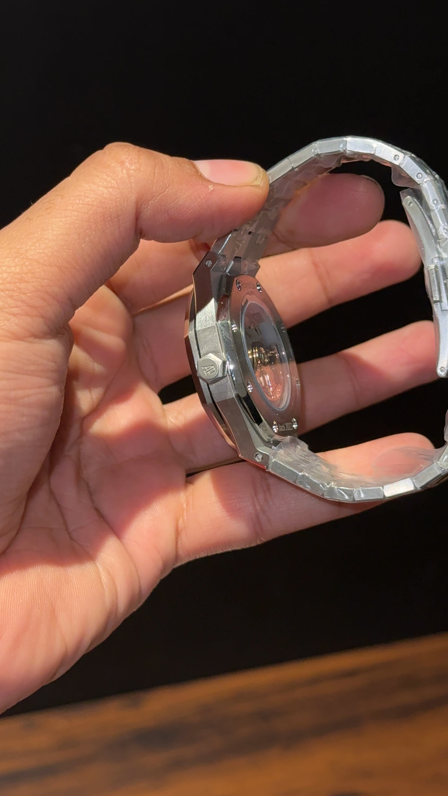 AP Auto | Silver Chain  | Gradient Green Dial