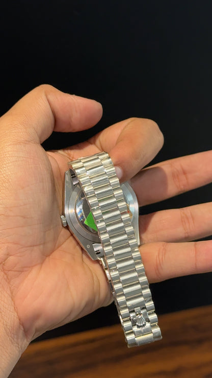 Premium DayDate | Silver Chain | Plain Bezel | Tiffany Dial