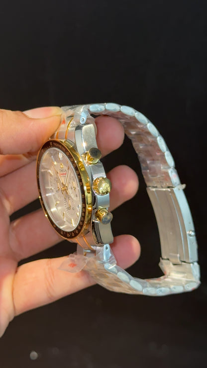 Omega Speedmaster | Gold Two Tone | Chrono | White Dial
