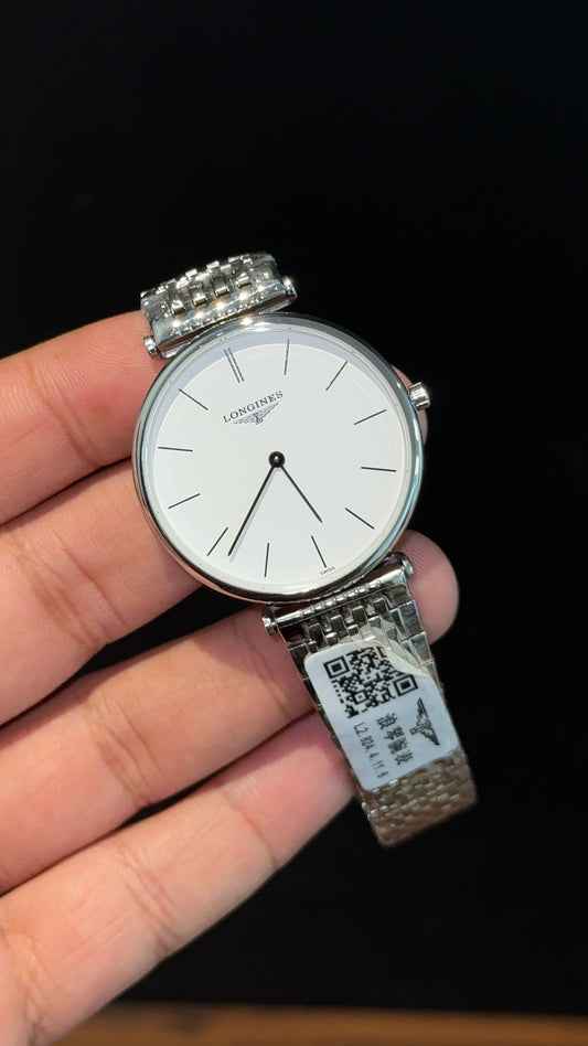 Longines | Silver Chain | White Plain Dial - twentyfour