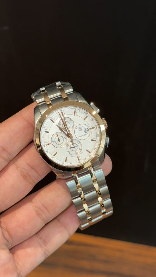 Tissot | Rose Two Tone Oyester | Chrono | White Dial