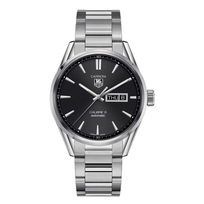 Tag Heuer Carrera Men’s Automatic Swiss Made Silver Stainless Steel Black Dial 41mm | WAR201A.BA0723