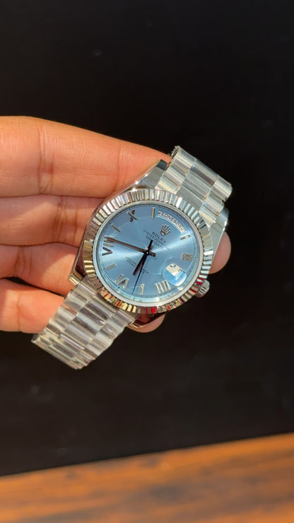 Premium Daydate | Silver Chain | Tiffany Dial