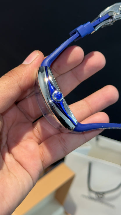 Premium Franck Muller | Vanguard Edition | Blue Leather Strap | Blue Dial