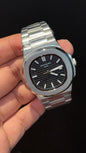 PP Auto | Silver Chain | Black Dial