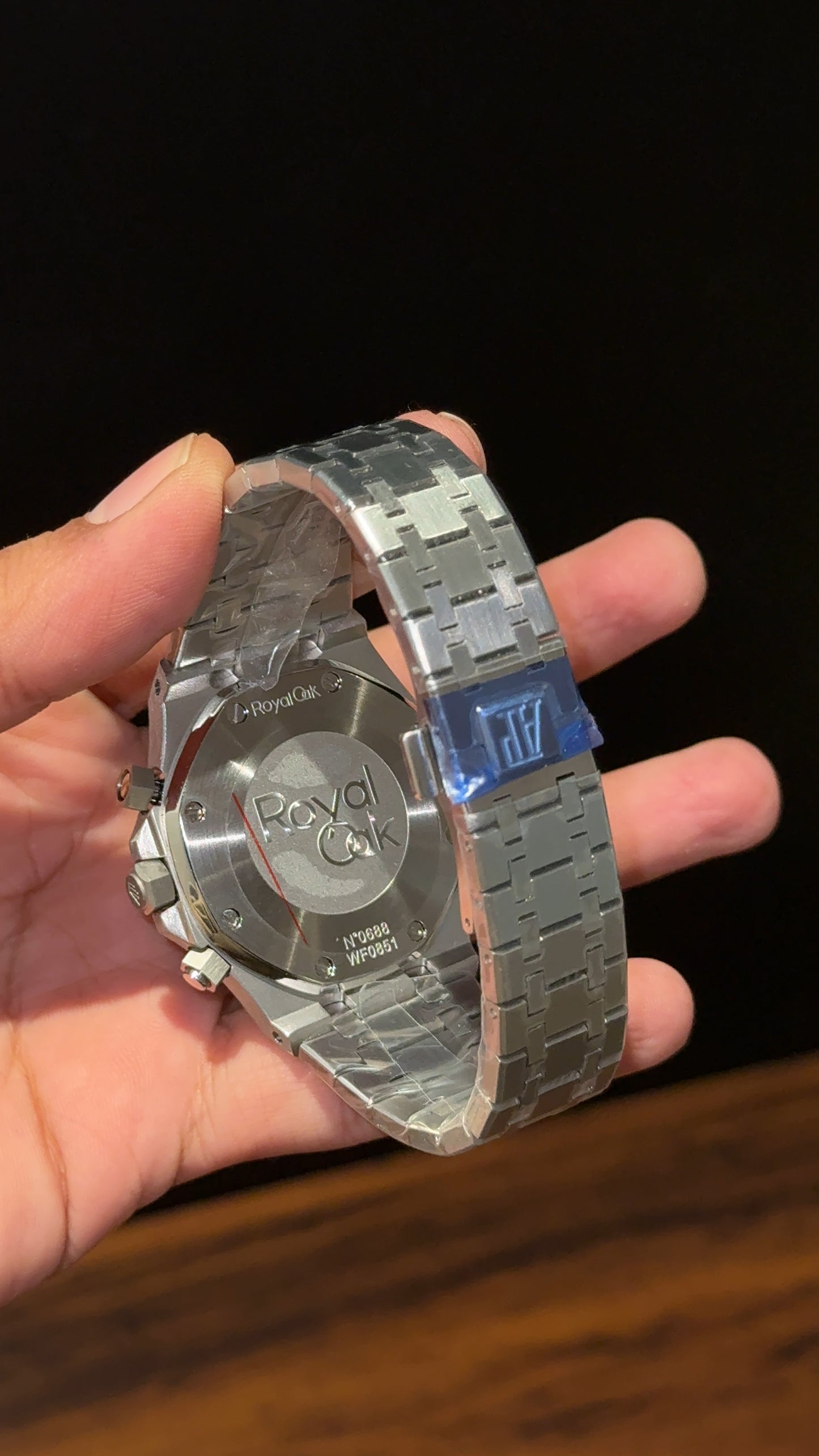 AP | Silver Chain | Chrono | Black Box Dial